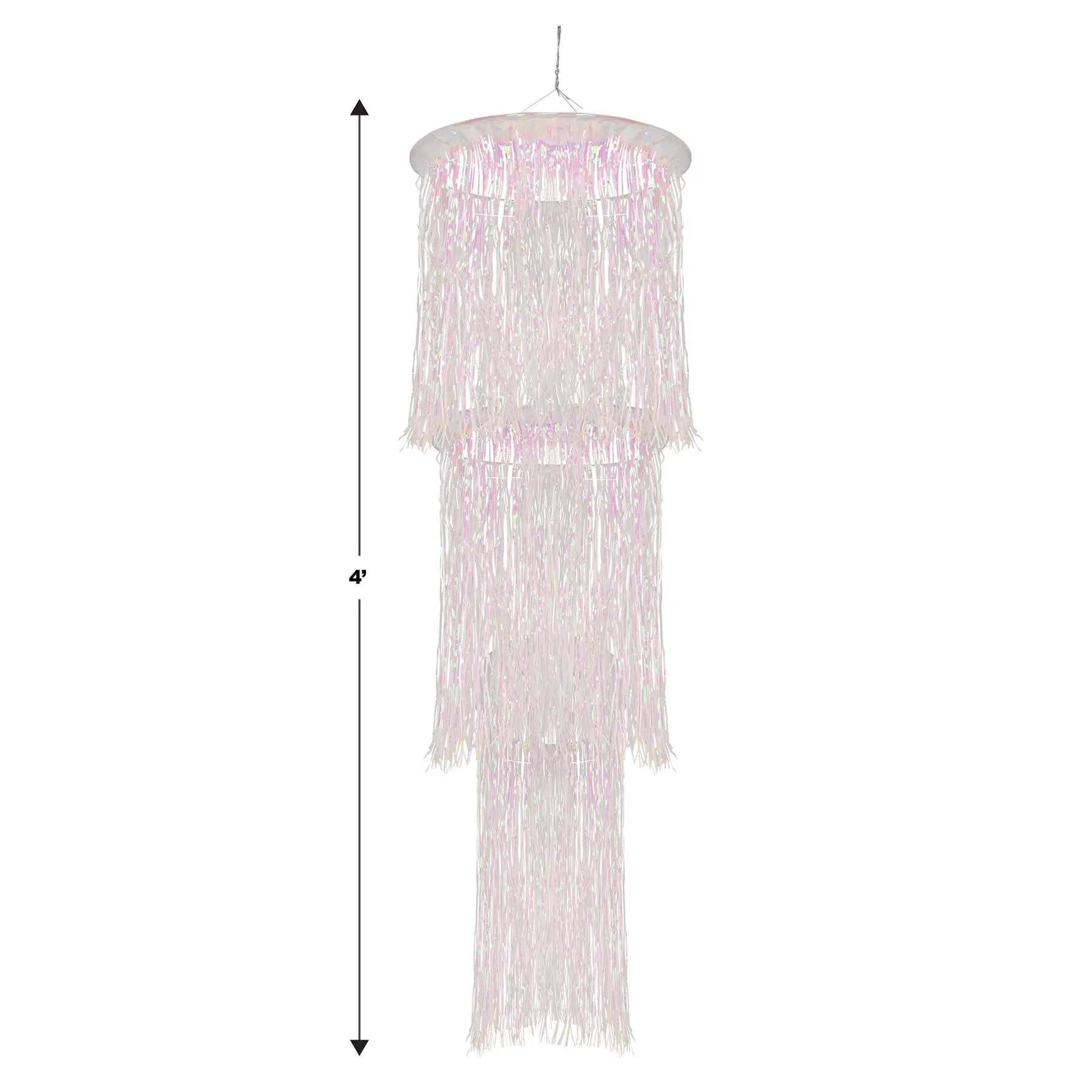 3-Tier (1-Ply) Shimmering Chandelier Wedding Decoration - opalescent