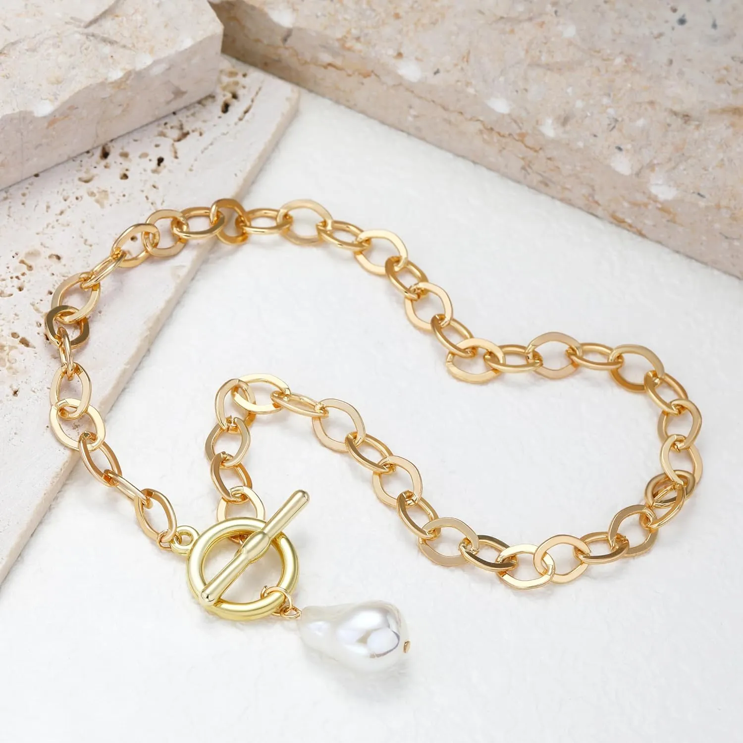 Chunky Gold Sun Heart Pendant Charm Necklace for Women 18K Gold Plated Thick Paperclip Chain Choker Necklaces Hip Hop Valentines Day Gift Jewelry