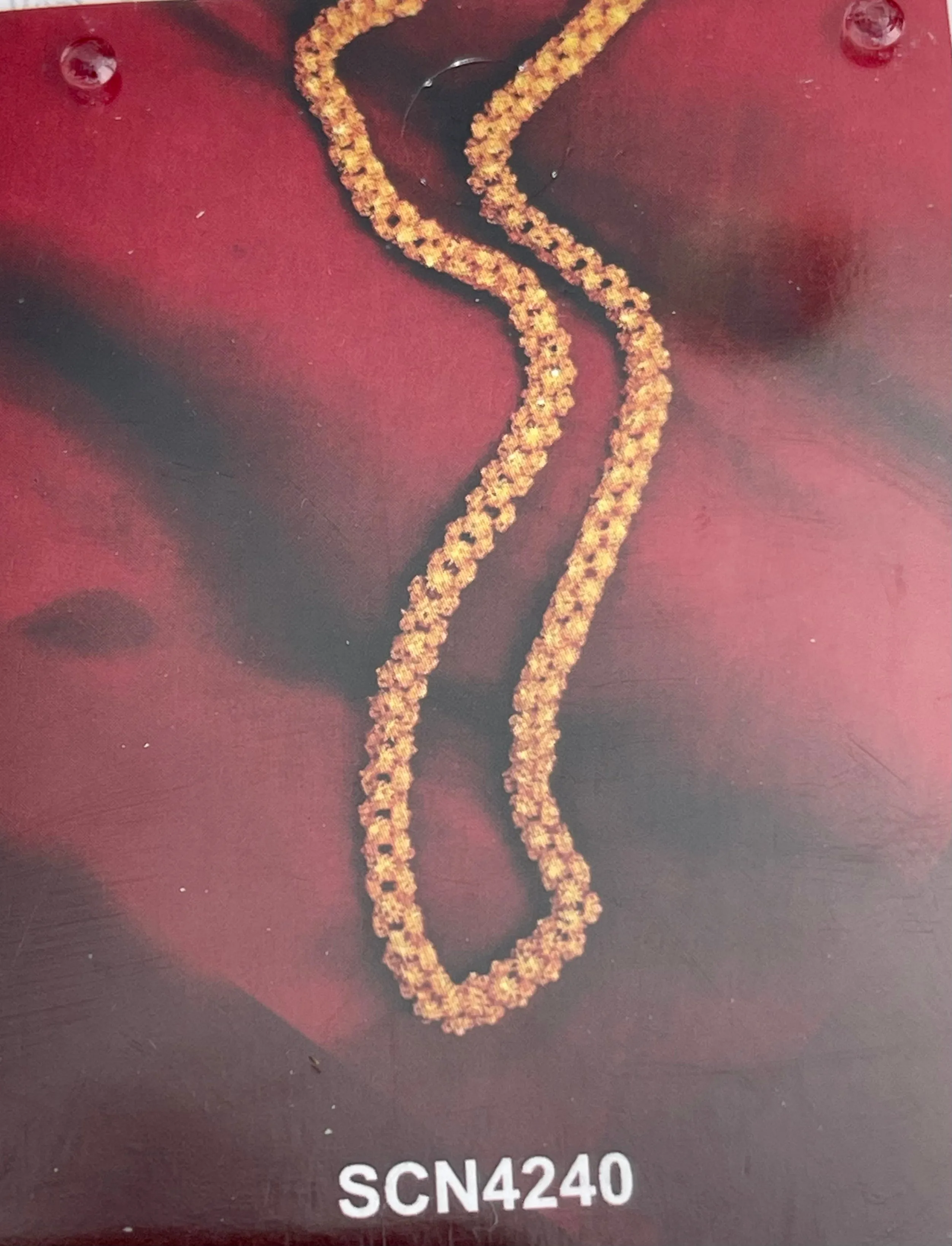 Citigold Goldplated Long Filigree Necklace
