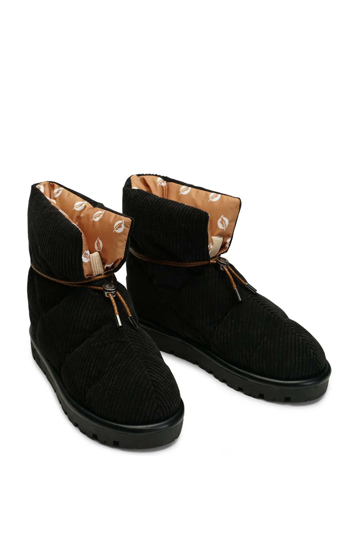Cord Jet Black Pillow Boot