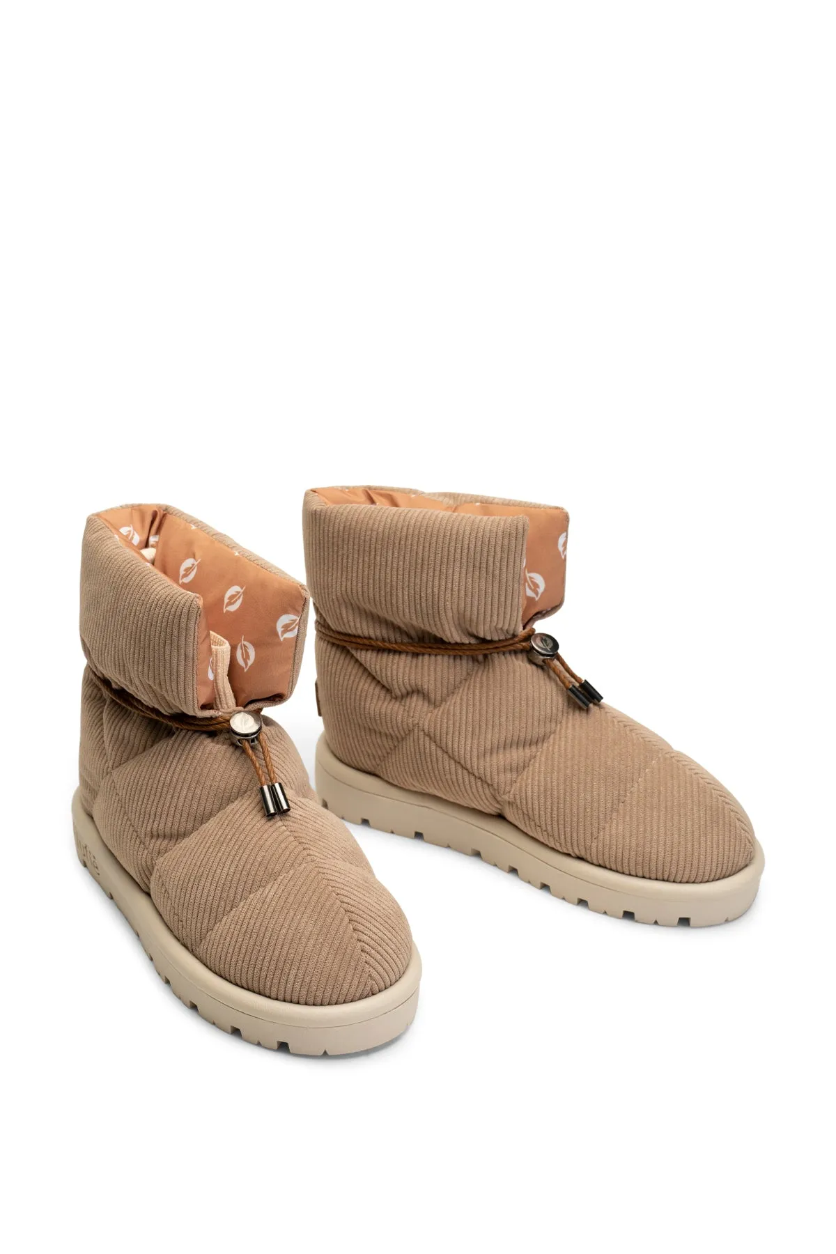 Cord Sand Beige Pillow Boot