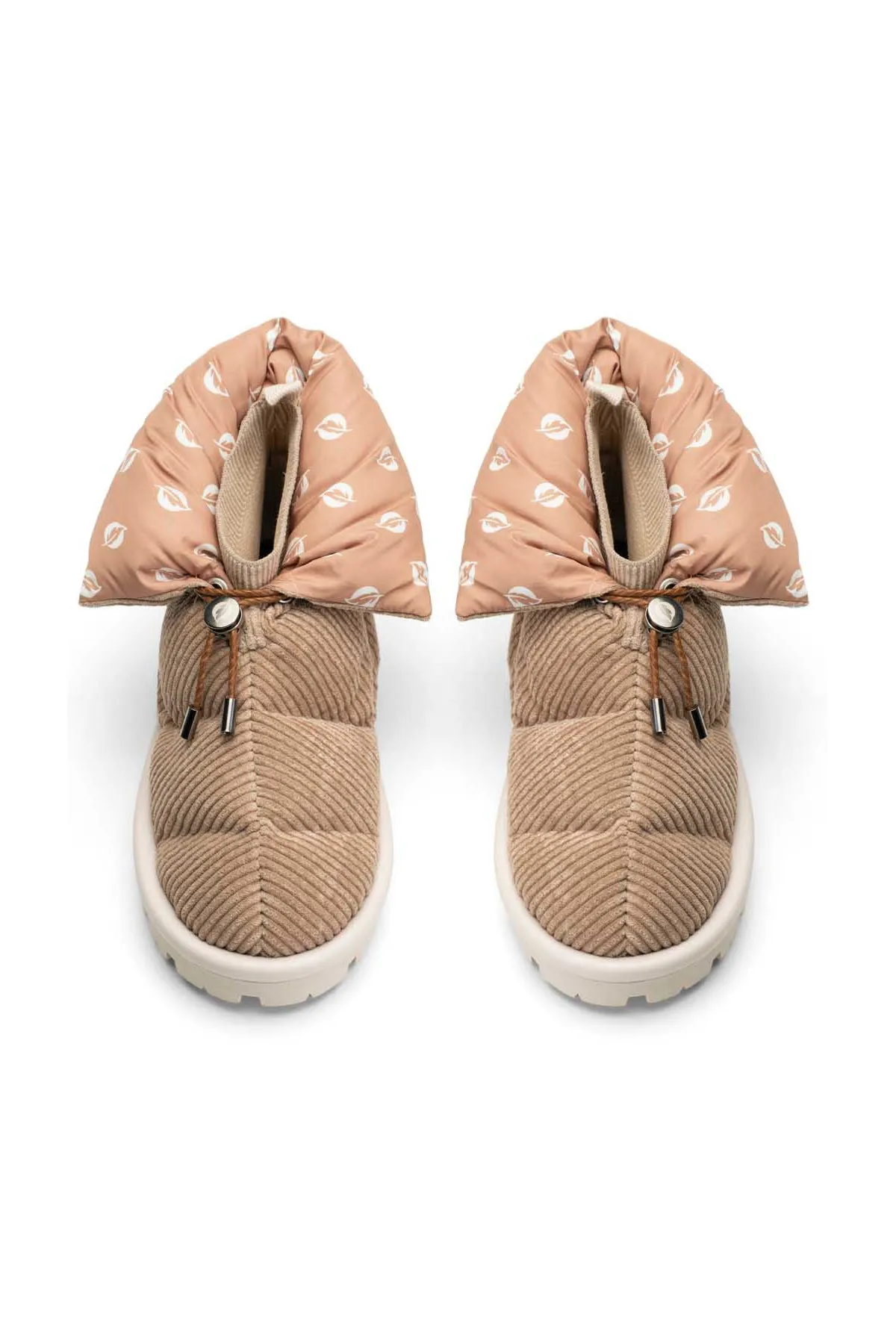 Cord Sand Beige Pillow Boot