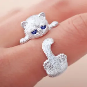 Cute Cat Ring Simplicity Fashion Jewelry