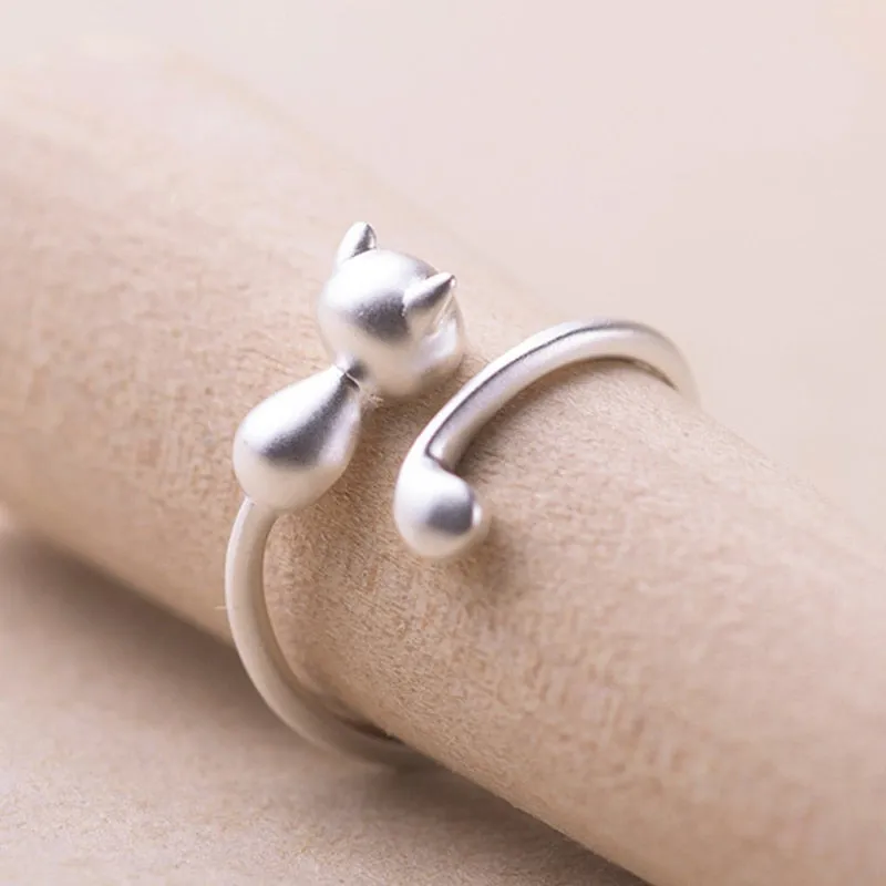 Cute Cat Ring Simplicity Fashion Jewelry