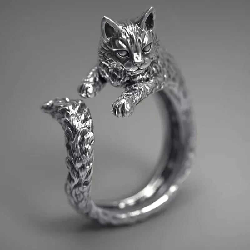 Cute Cat Ring Simplicity Fashion Jewelry