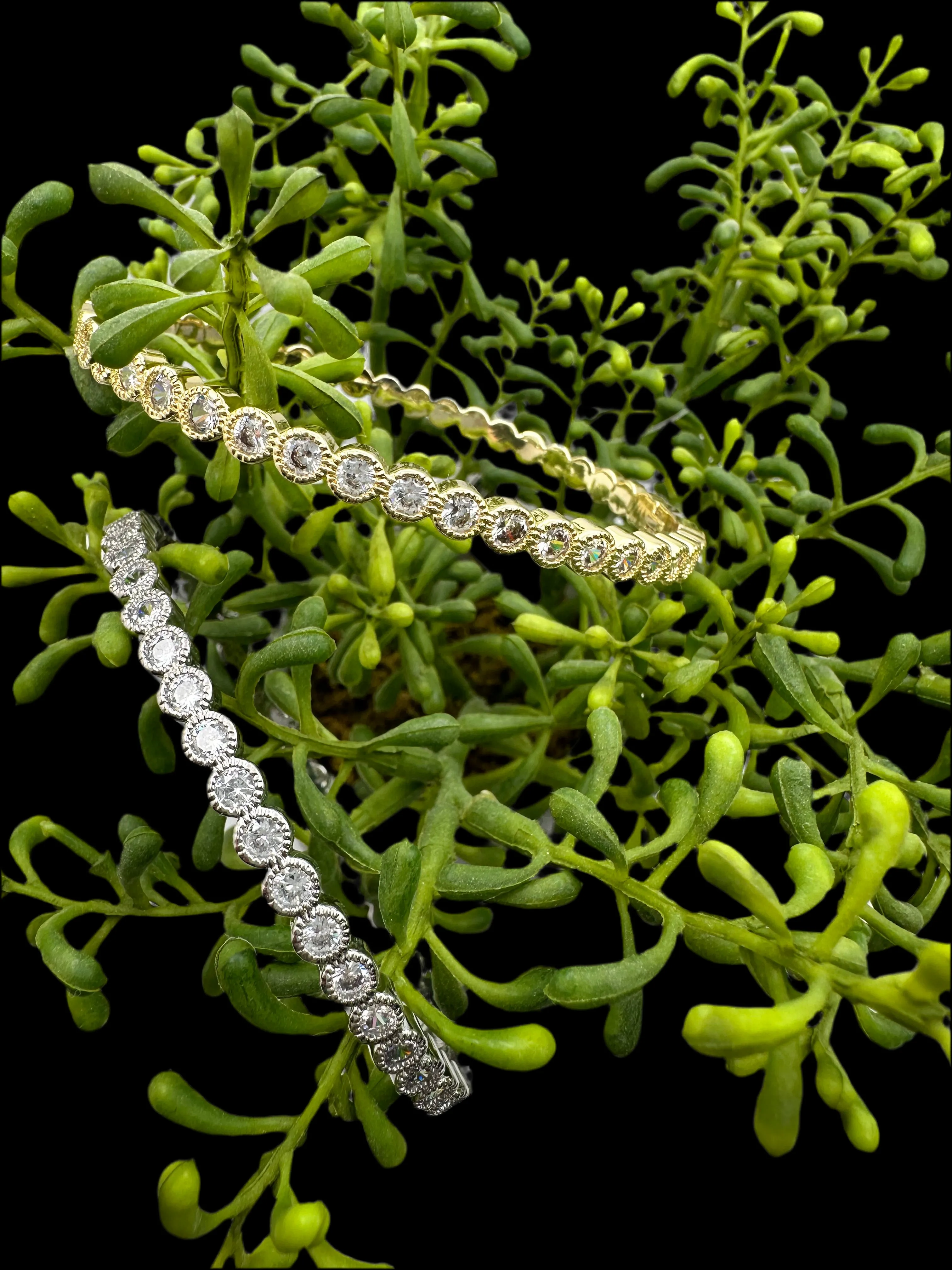 CZ Bezel Set Bangle