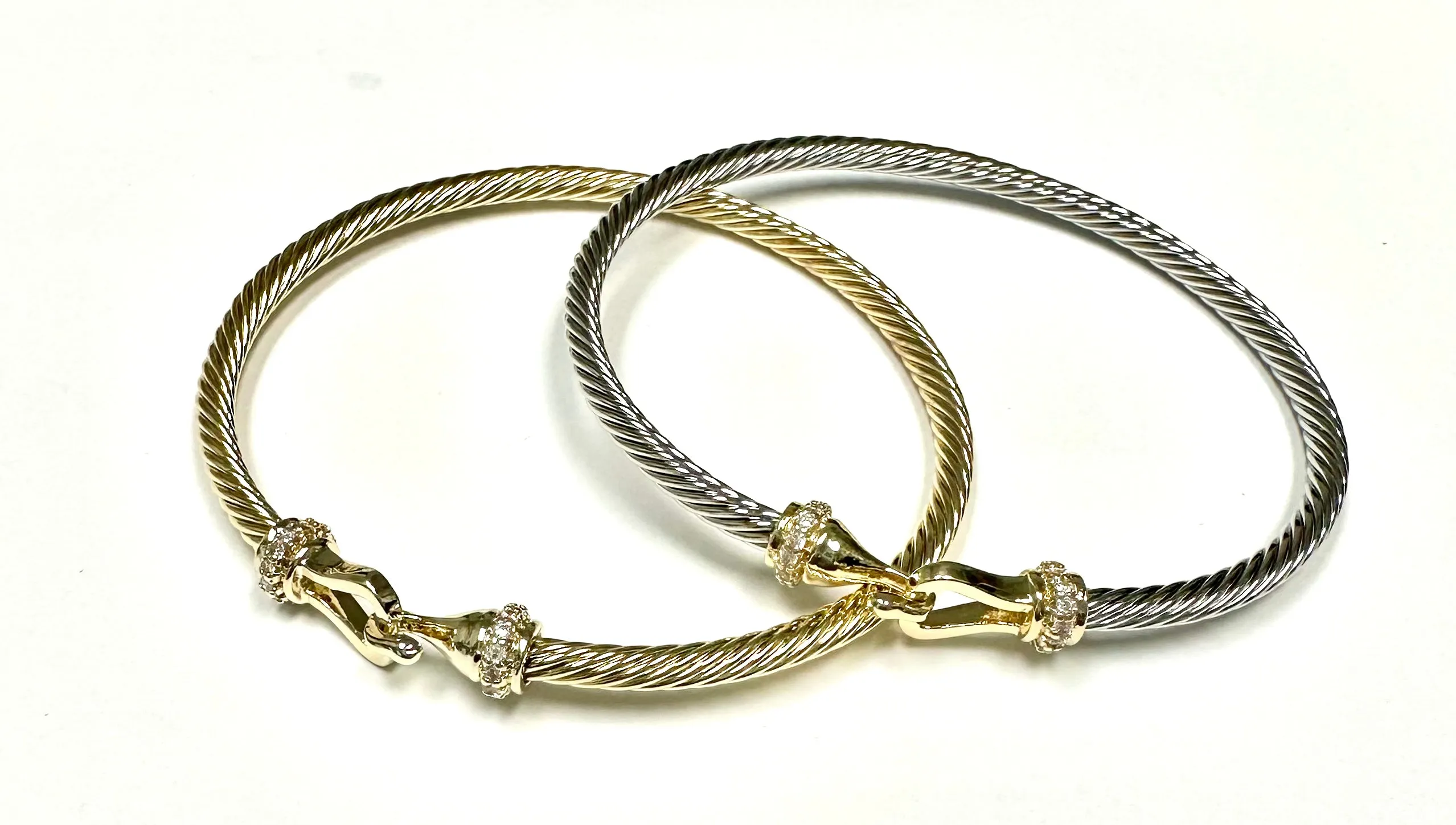 CZ Cable Buckle Bracelet