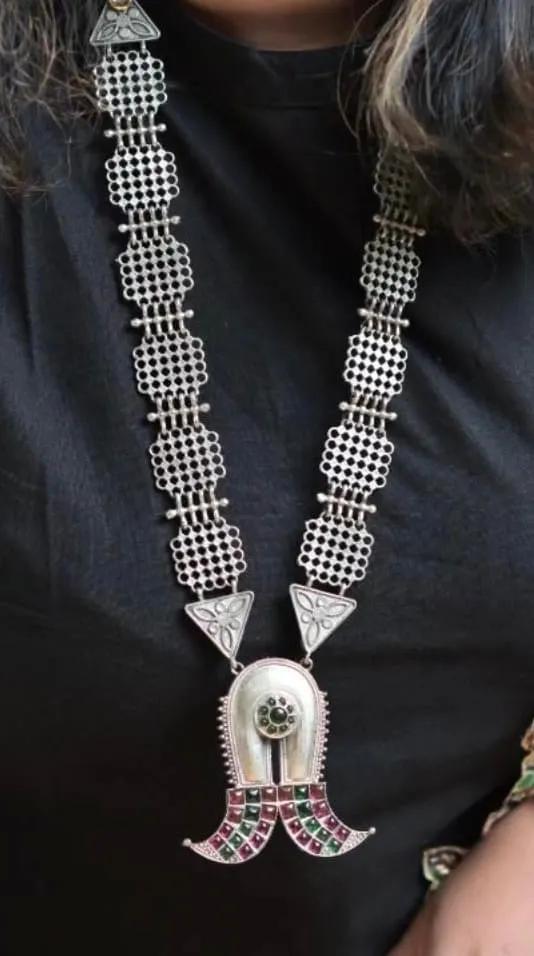 Dual 2 Tone Fusion Long Necklace