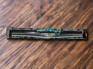 Faux Leather Quad Bracelet with Magnetic Clasp