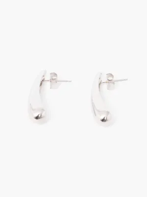 Sculptural Long Teardrop Earrings