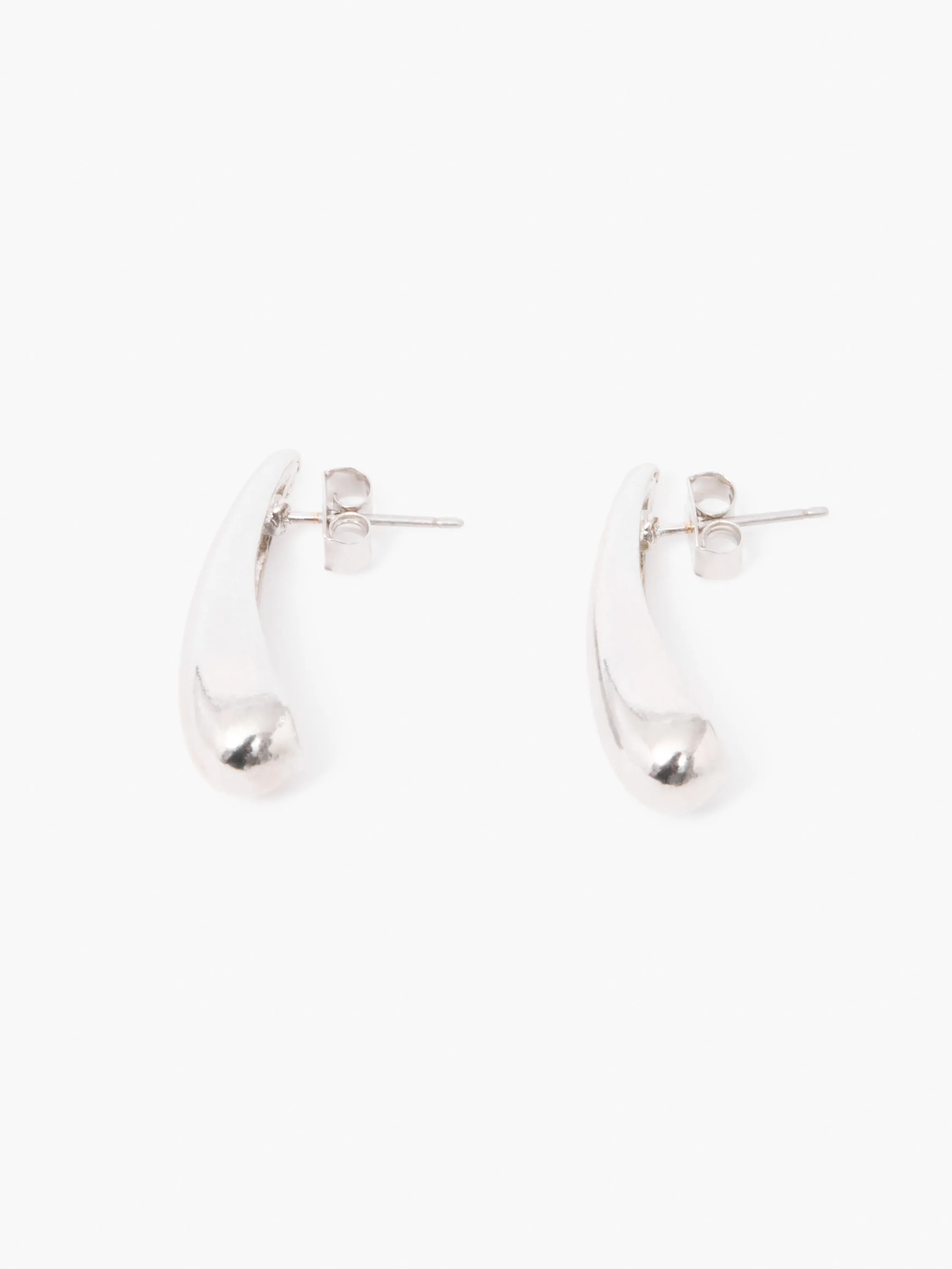 Sculptural Long Teardrop Earrings