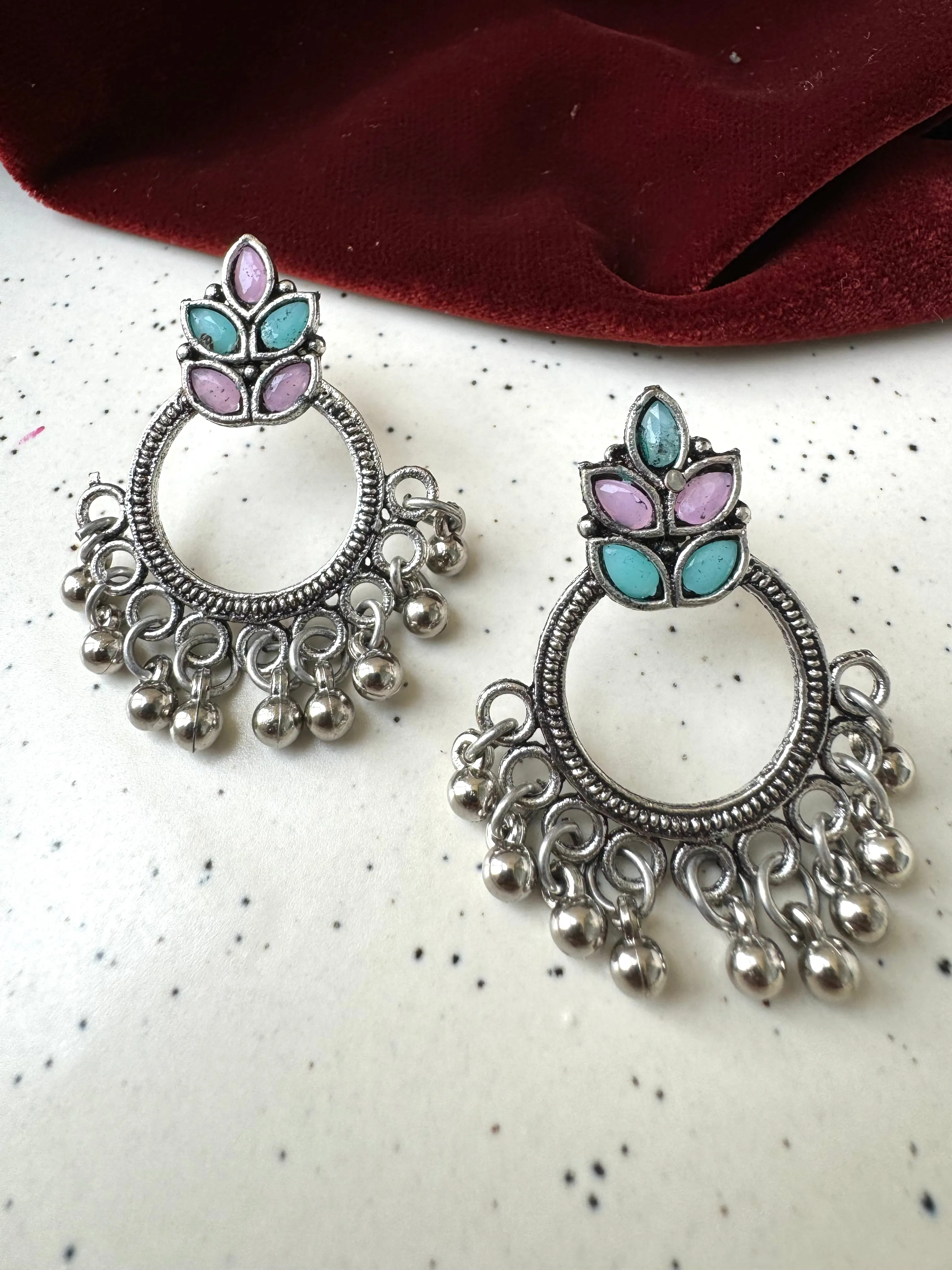 Wreath Crystal Studs